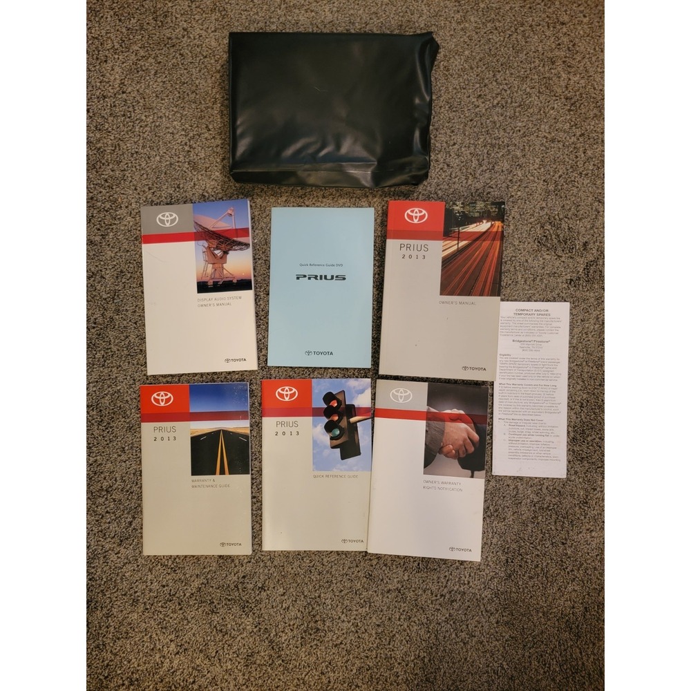 Toyota Prius 2013 NEW ‎ owners manuals with Carrying Case